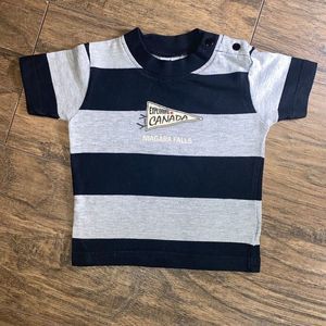 Baby Infant Exploring Canada Niagara Falls Short Sleeve Ragland T-Shirt